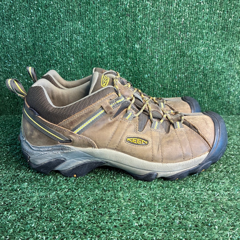 KEEN Targhee II Waterproof Leather Hiking Trail Outdoor Shoes Brown Mens Sz 11.5